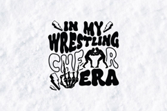 In My Wrestling Era SVG Retro Groovy Wrestling Mom Design Product Image 1