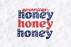 American Honey SVG - Patriotic USA Stars &amp; Stripes Cut File Product Image 2