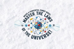 Master The Laws Of The Universe Science Quote Design Product Image 2