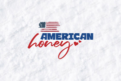 American Honey SVG - Patriotic USA 4th of July Cut File Product Image 1