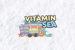 Vitamin Sea Summer Beach SVG Quote - Tropical Vacation Product Image 2