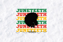 Juneteenth Vibes SVG - Afro Woman Profile Black History File Product Image 3