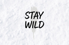 Stay Wild SVG - Edgy Grunge Typography Quote Design Product Image 1