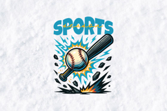 Retro Sports Season Sublimation Bundle Baseball Football PNG Product Image 2