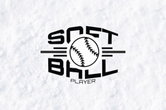 Softball Player SVG | Softball Ball Sports Cut File Product Image 1