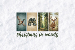 Christmas In Woods SVG | Outdoor Hunting &amp; Wildlife Art Product Image 3