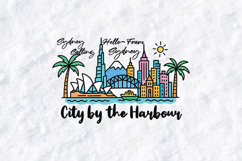 Sydney SVG - Colorful City by the Harbour Skyline Cut File Product Image 2