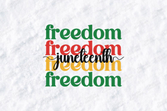 Juneteenth SVG - Stacked Freedom Heritage Pride Cut File Product Image 1
