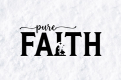 Pure Faith Nativity SVG Christian Christmas Religious Design Product Image 1