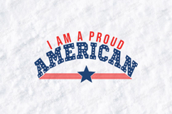 I Am A Proud American SVG - Patriotic USA Stars &amp; Stripes Product Image 2