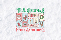 This Christmas Merry Everything SVG - Retro Holiday Cut File Product Image 2