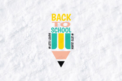 Back to School SVG Modern Pencil Teacher Let's Learn Design Product Image 1