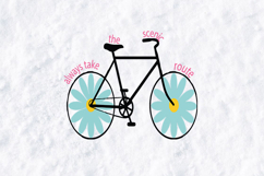 Always Take The Scenic Route | Daisy Bicycle Floral SVG Product Image 3