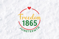 Freedom 1865 SVG - Juneteenth Circular Heritage Cut File Product Image 3
