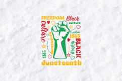 Juneteenth SVG - Freedom Culture Black History Typography Product Image 2