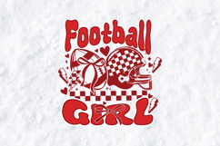 Football Girl Coquette Bow Sports Graphic Product Image 3