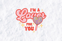 I'm a Lover For You PNG | Heart Disco Ball Sublimation Product Image 2