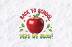 Back To School SVG - Realistic Apple Teacher Here We Grow Product Image 2