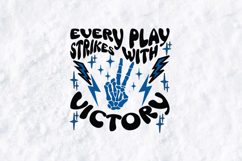 Every Play Strikes With Victory SVG Retro Sports Design Product Image 1