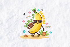 Game On Go Banana SVG - Funny Summer Sports Kawaii Graphic Product Image 1