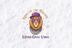 Mardi Gras Lion SVG - King of the Parade Carnival Art Product Image 2
