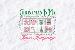 Christmas Is My Love Language SVG | Festive Icon Grid Product Image 1
