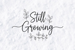 Still Growing SVG - Minimalist Botanical Floral PNG Product Image 1