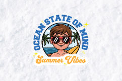 Ocean State of Mind SVG - Summer Vibes Boy Beach Art Product Image 3