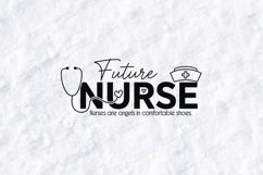 Future Nurse SVG - Medical Stethoscope School Cut File Product Image 1