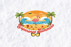 Experience Summer Flamingo Beach PNG - Tropical Sunset PNG Product Image 2