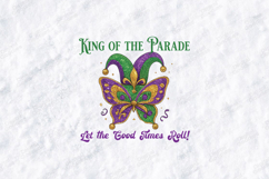 Mardi Gras Jester SVG - King of the Parade Butterfly Art Product Image 1