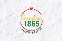 Freedom 1865 SVG - Juneteenth Circular Heritage Cut File Product Image 1