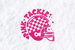 Pink Out Tackle Breast Cancer Football Helmet SVG Graphic Product Image 3