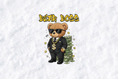 Bear Boss SVG - Wealthy Teddy Bear Business Suit Art Product Image 2