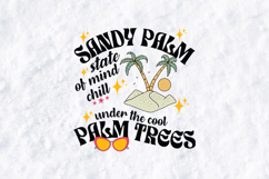 Sandy Palm State of Mind Under The Cool Palm Trees PNG Product Image 1