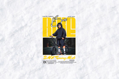 BMX Racing Mode SVG - Extreme Sports Bike Rider Design Product Image 3