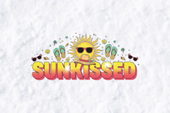 Sunkissed Summer Sublimation - Sun &amp; Flip Flops Beach PNG Product Image 2