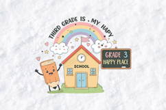 3rd Grade SVG - Third Grade Is My Happy Place School File Product Image 2