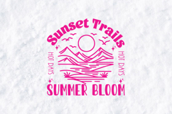 Sunset Trails SVG - Mountain Summer Bloom &amp; Hot Days Art Product Image 2