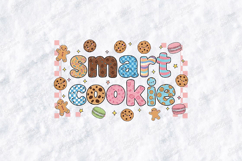 Smart Cookie SVG - Patterned Bubbly Student Baker File Product Image 1