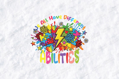 Different Abilities SVG Autism Awareness Neurodiversity Cut Product Image 1