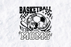 Basketball Moms SVG - Edgy Skull Multi-Sport Gameday PNG Product Image 3