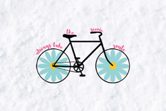 Scenic Route SVG - Daisy Bicycle Flower Wheel Travel Art Product Image 2