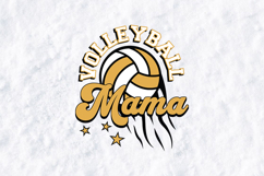 Volleyball Mama SVG | Retro Sports Mom Cut File Product Image 3