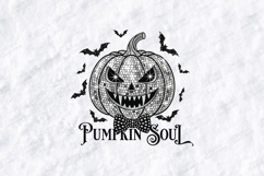 Pumpkin Soul SVG - Halloween Disco Ball Jack-O-Lantern Art Product Image 2