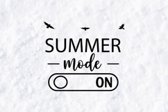 Summer Mode On SVG - Tropical Vacation Beach Cut File Product Image 2