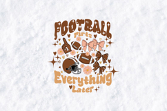 Football First Everything Later SVG - Retro Coquette PNG Product Image 3