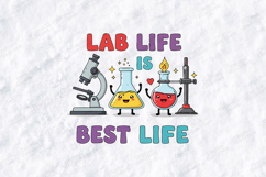Lab Life Is Best Life SVG Kawaii Chemistry Science Cut File Product Image 1