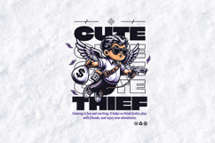 Cute Thief SVG - Gaming Character Winged Hero Digital Design Product Image 1