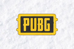 PUBG Tactical Logo SVG - Battle Royale Yellow Gaming Label Product Image 1